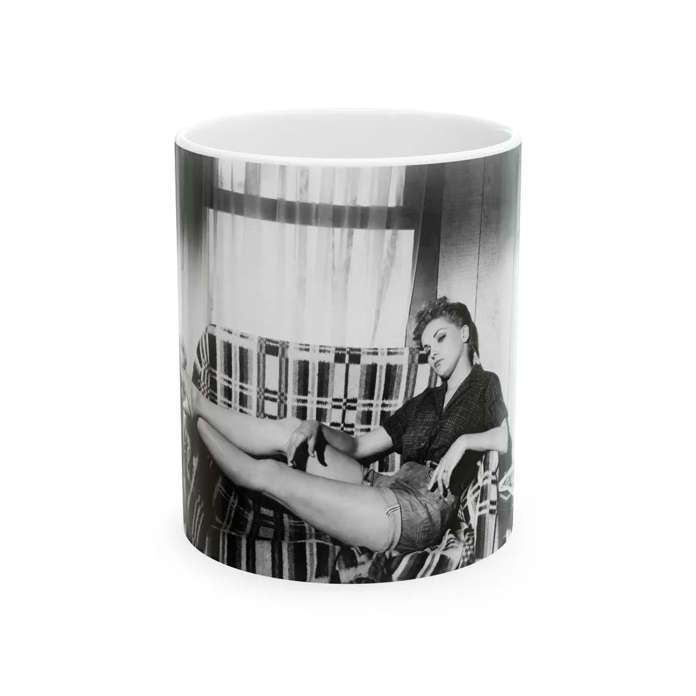 Debra Paget #366 (Vintage Female Icon) White Coffee Mug-11oz-Go Mug Yourself