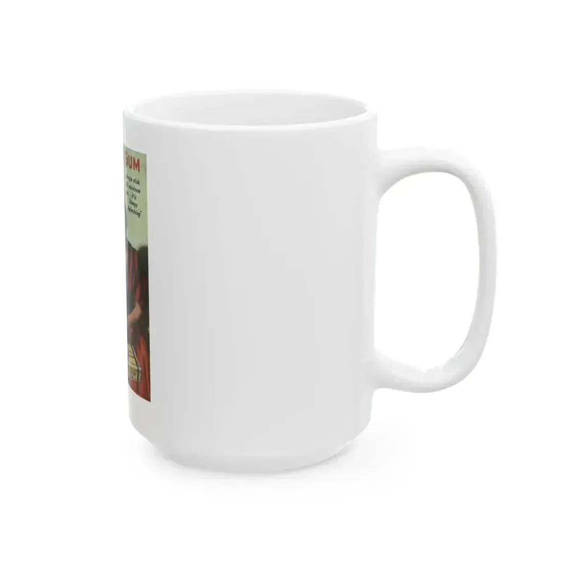 Beech-Nut Gum advertisement, Cosmopolitan, August 1936, page-bc - White Coffee Mug - Go Mug Yourself