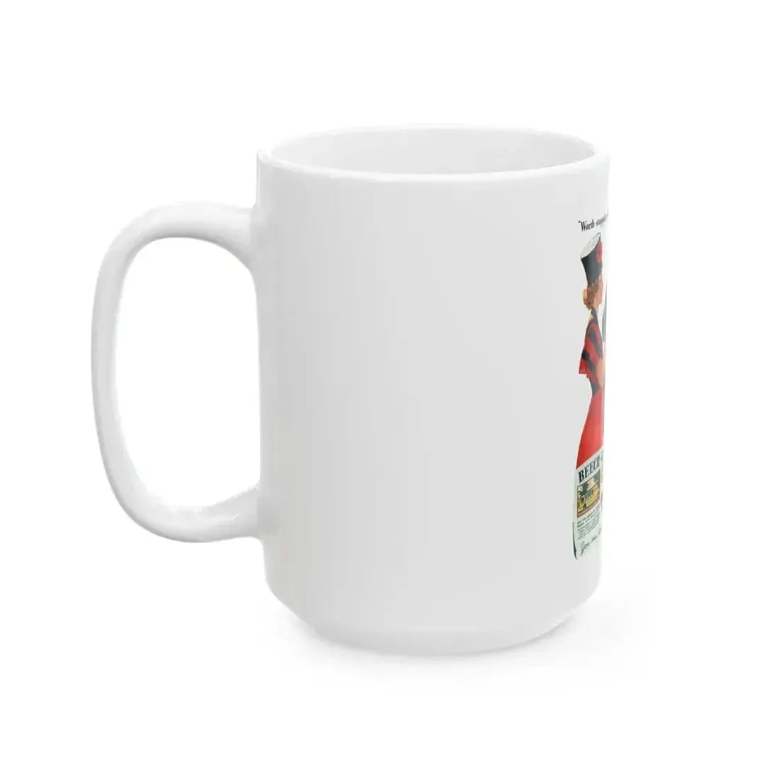 Beech-Nut Gum and Candy ad, The American Magazine, June 1937 - White Coffee Mug - Go Mug Yourself