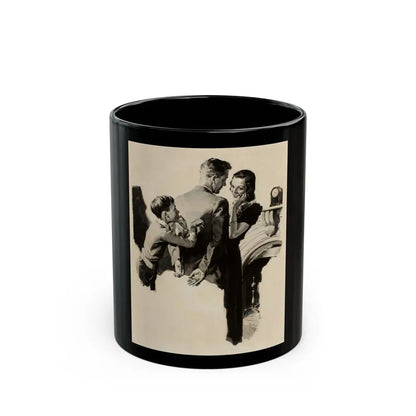 Beechnut Gum ad illustration, 1938 - Black Coffee Mug 11oz - Go Mug Yourself