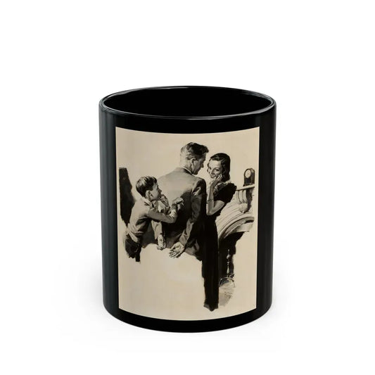 Beechnut Gum ad illustration, 1938 - Black Coffee Mug 11oz - Go Mug Yourself