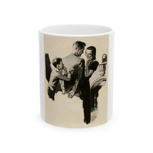 Beechnut Gum ad illustration, 1938 - White Coffee Mug 11oz - Go Mug Yourself