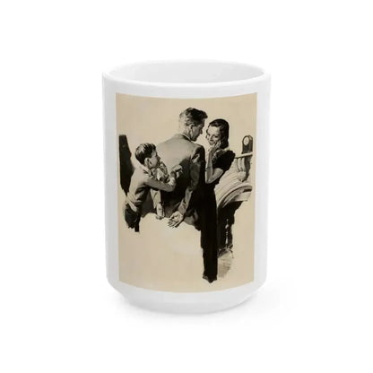 Beechnut Gum ad illustration, 1938 - White Coffee Mug 15oz - Go Mug Yourself