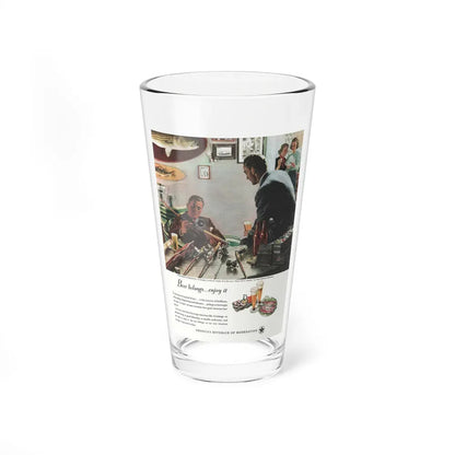 Beer Belongs - Enjoy It, Woman's Home Companion, May 1948 (Magazine Illustration) Pint Glass 16oz 16oz - Go Mug Yourself