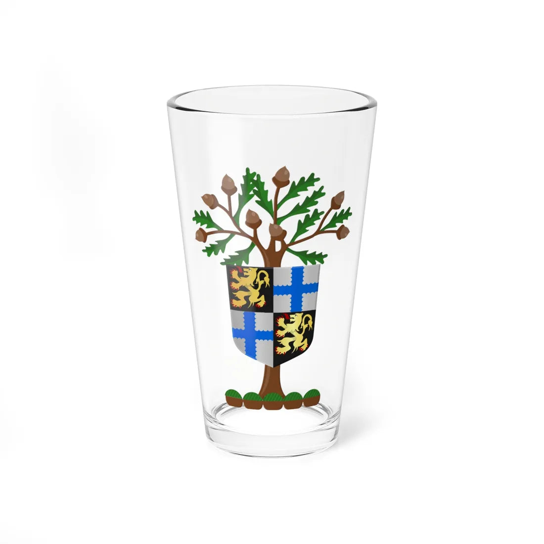 Beersel wapen (Belgium) (Coat of Arms) Pint Glass 16oz 16oz - Go Mug Yourself