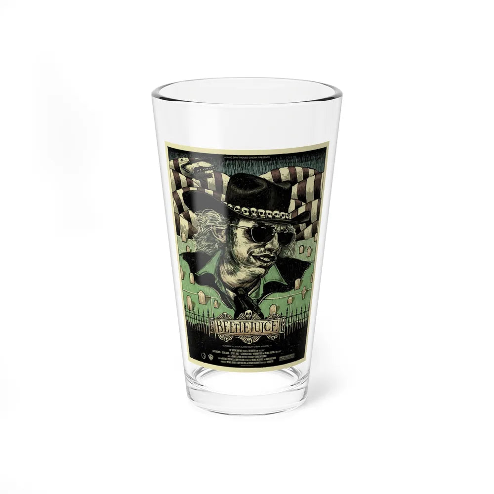 BEETLEJUICE (ALAMO) 1988 Movie Poster - Pint Glass 16oz-16oz-Go Mug Yourself