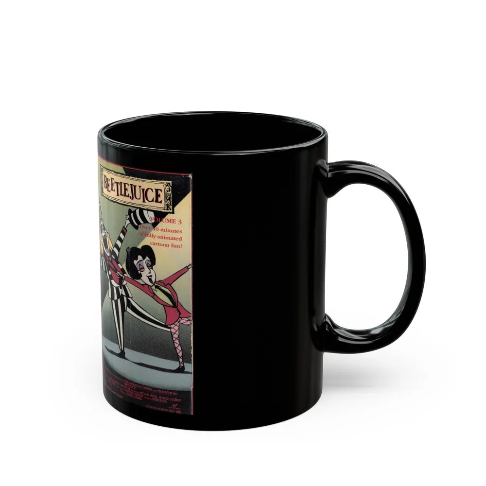 BEETLEJUICE CARTOON VOLUME 3 (VHS COVER) - Black Coffee Mug-Go Mug Yourself