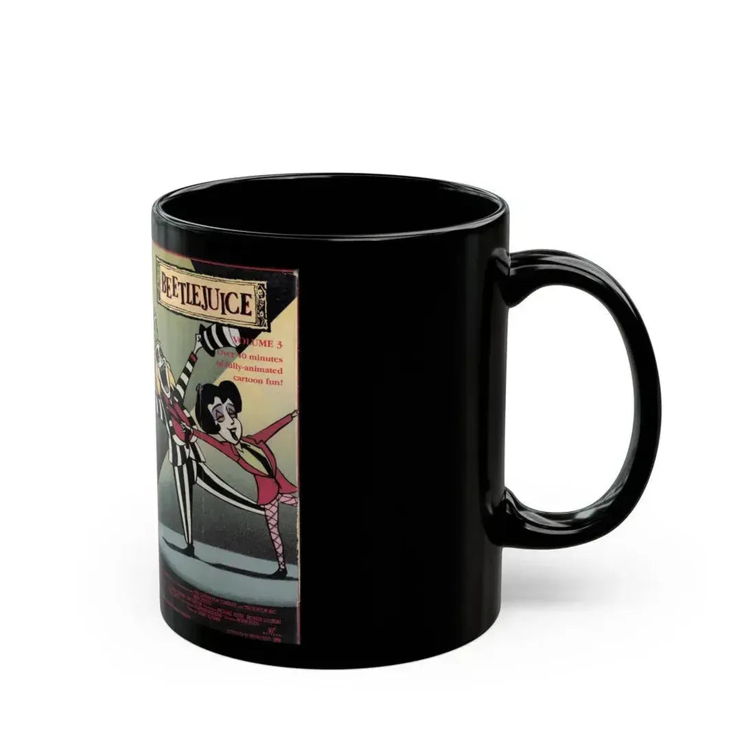 BEETLEJUICE CARTOON VOLUME 3 (VHS COVER) - Black Coffee Mug - Go Mug Yourself