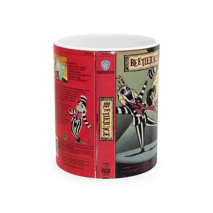 BEETLEJUICE CARTOON VOLUME 3 (VHS COVER) - White Coffee Mug 11oz - Go Mug Yourself
