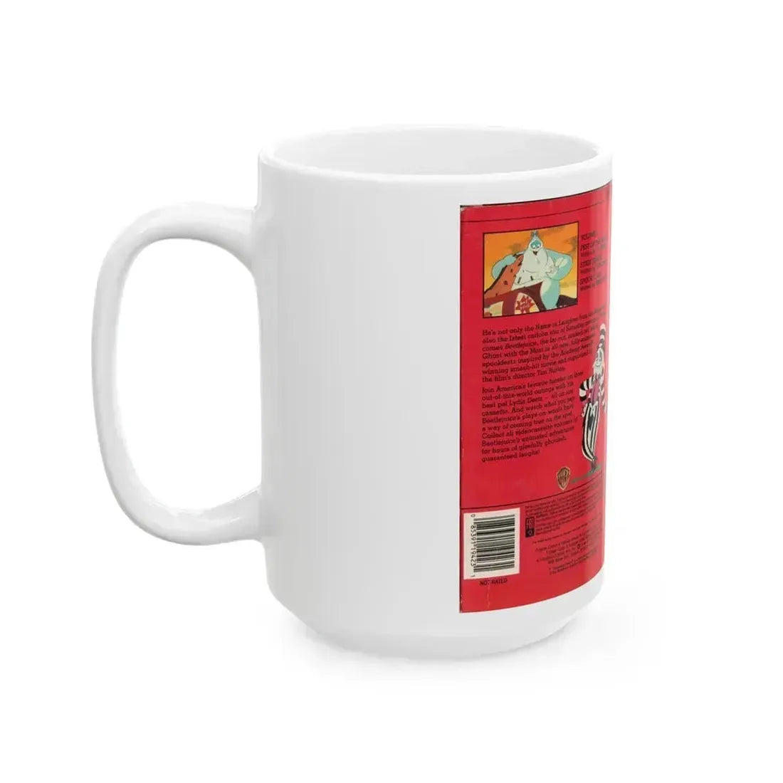 BEETLEJUICE CARTOON VOLUME 3 (VHS COVER) - White Coffee Mug - Go Mug Yourself