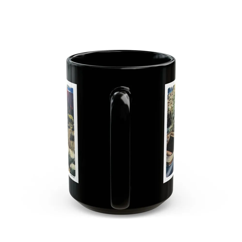 Frame-Up, Liberty, October, 1948 - Black Coffee Mug-Go Mug Yourself