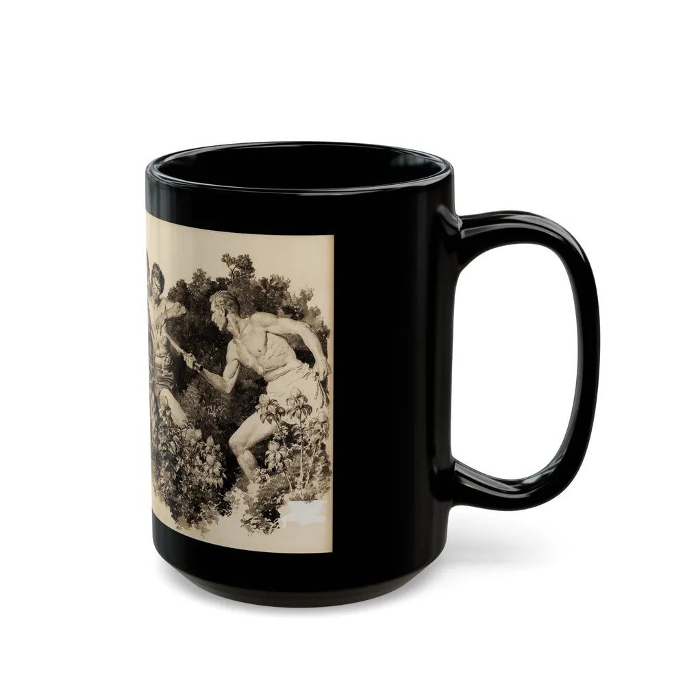 Carson of Venus, The Passing Show illustration, 1933 - Black Coffee Mug-Go Mug Yourself