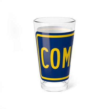 Begin plate county es (Puerto Rico) (Road Sign) Pint Glass 16oz - Go Mug Yourself