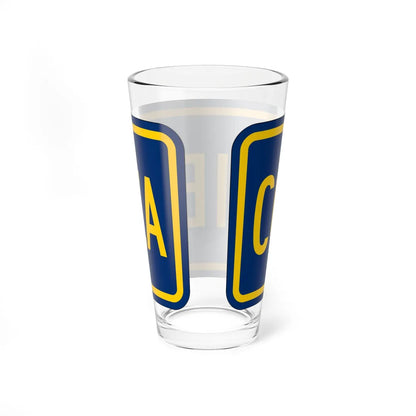 Begin plate county es (Puerto Rico) (Road Sign) Pint Glass 16oz - Go Mug Yourself