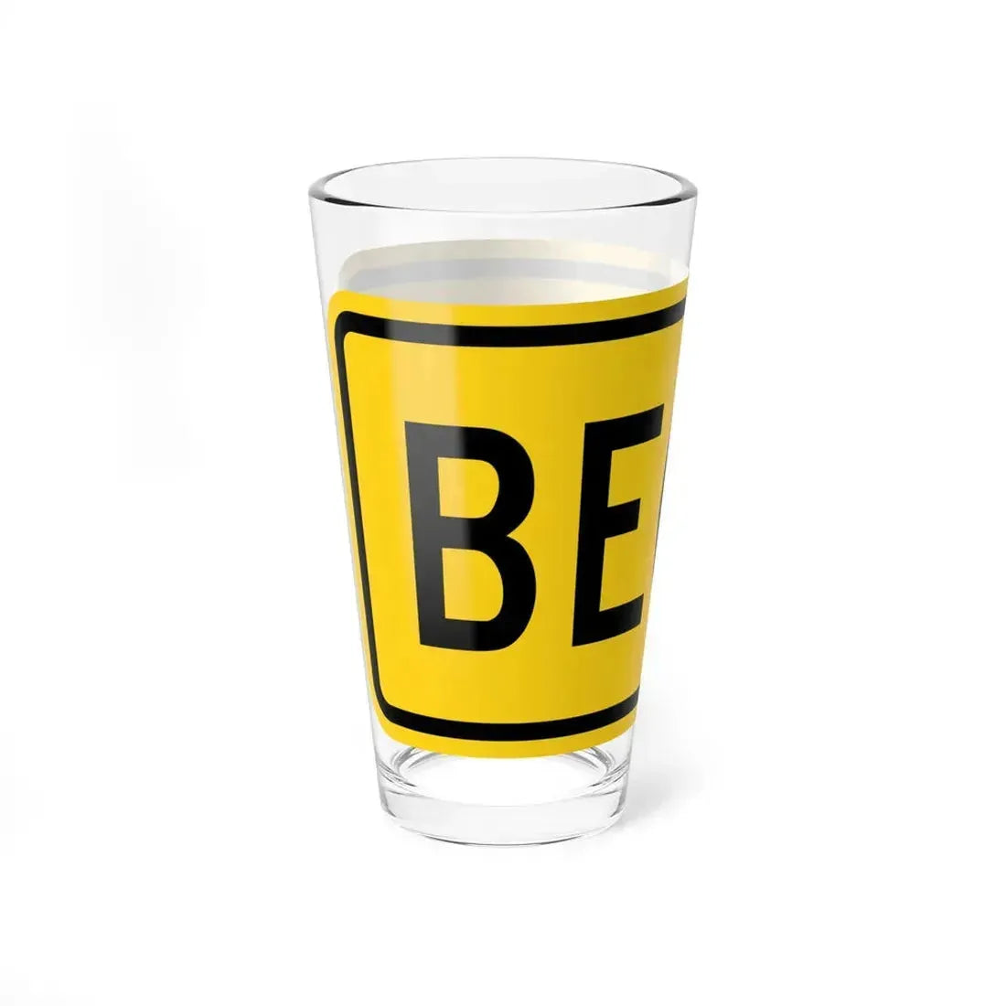 Begin plate Wyoming (Wyoming) (Road Sign) Pint Glass 16oz - Go Mug Yourself