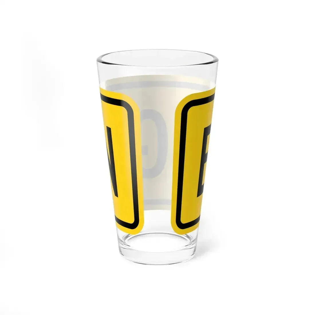 Begin plate Wyoming (Wyoming) (Road Sign) Pint Glass 16oz - Go Mug Yourself