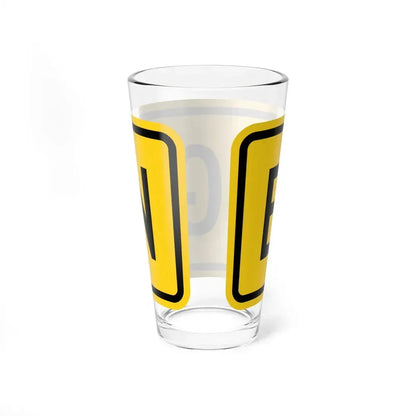 Begin plate Wyoming (Wyoming) (Road Sign) Pint Glss 16oz - Go Mug Yourself