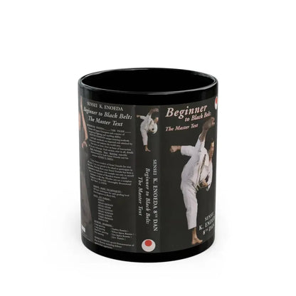 BEGINNER TO BLACK BELT THE MASTER TEXT (VHS COVER) - Black Coffee Mug 11oz - Go Mug Yourself