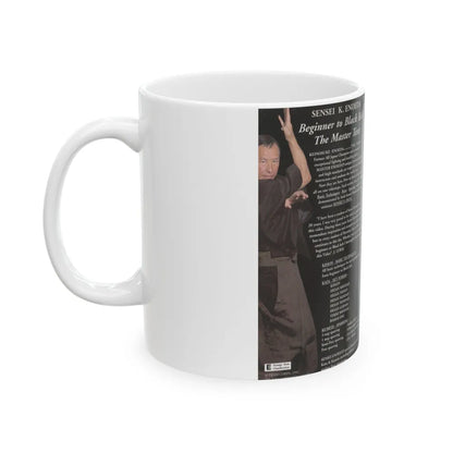 BEGINNER TO BLACK BELT THE MASTER TEXT (VHS COVER) - White Coffee Mug-Go Mug Yourself