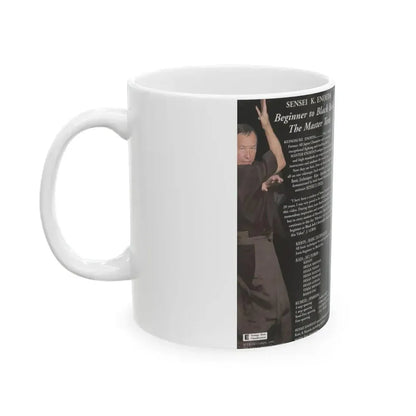 BEGINNER TO BLACK BELT THE MASTER TEXT (VHS COVER) - White Coffee Mug - Go Mug Yourself