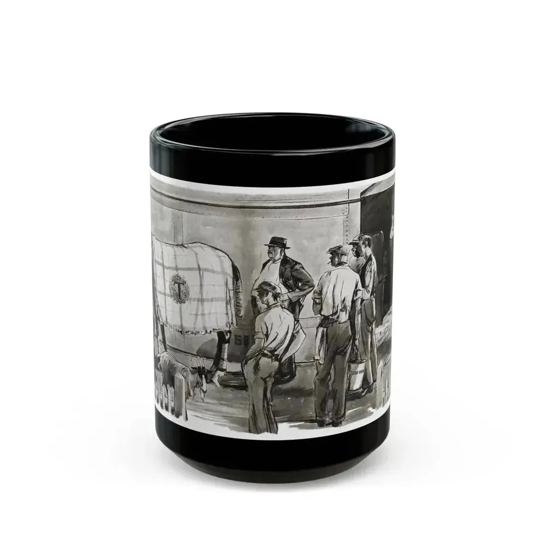 Beginning - Beyond Control (1), Liberty magazine, August 6, 1932 - Black Coffee Mug 15oz - Go Mug Yourself