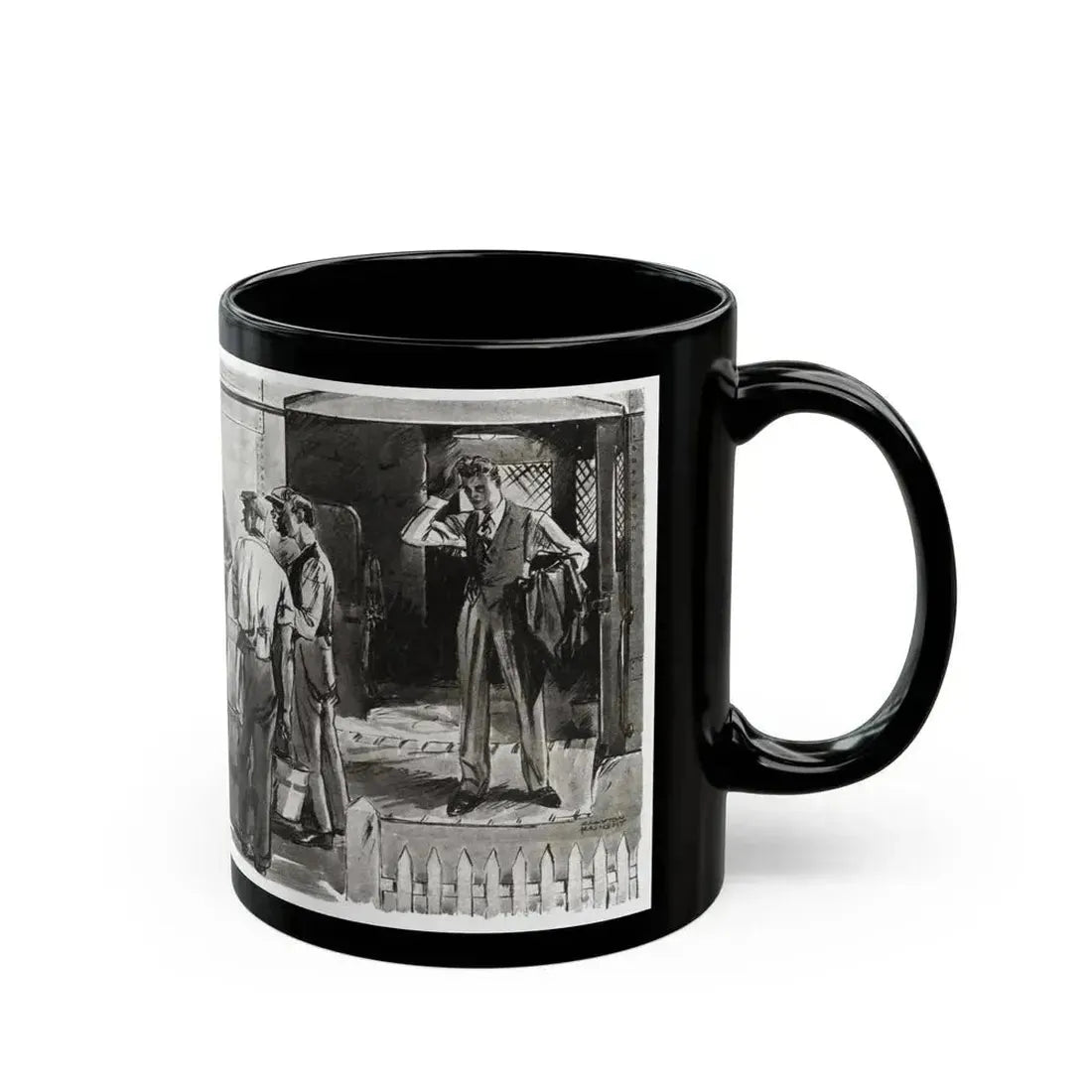 Beginning - Beyond Control (1), Liberty magazine, August 6, 1932 - Black Coffee Mug - Go Mug Yourself