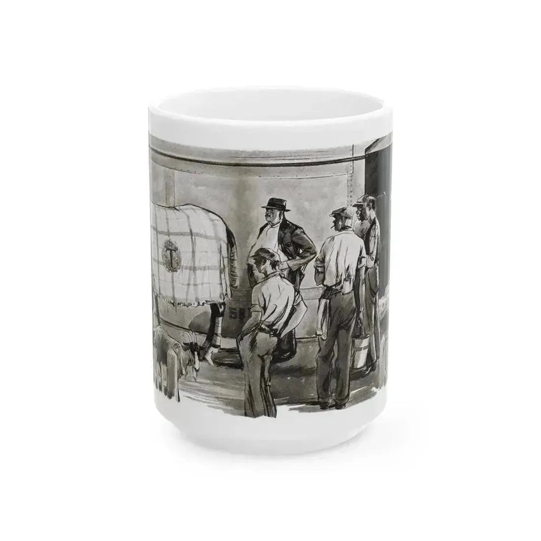 Beginning - Beyond Control (1), Liberty magazine, August 6, 1932 - White Coffee Mug 15oz - Go Mug Yourself