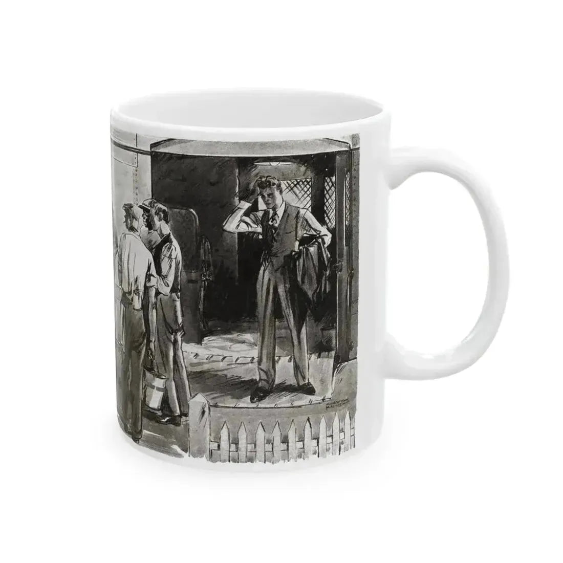 Beginning - Beyond Control (1), Liberty magazine, August 6, 1932 - White Coffee Mug - Go Mug Yourself