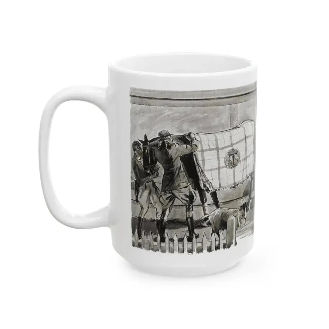 Beginning - Beyond Control (1), Liberty magazine, August 6, 1932 - White Coffee Mug - Go Mug Yourself