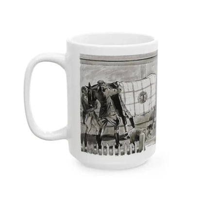 Beginning - Beyond Control (1), Liberty magazine, August 6, 1932 - White Coffee Mug - Go Mug Yourself