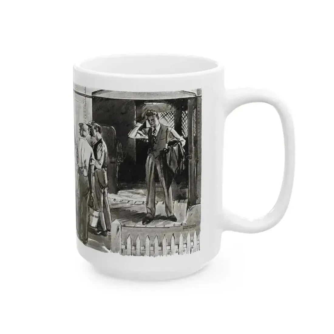 Beginning - Beyond Control (1), Liberty magazine, August 6, 1932 - White Coffee Mug - Go Mug Yourself