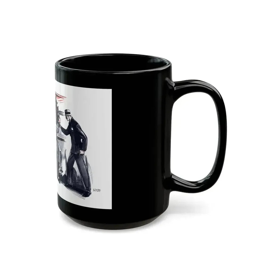 Beginning - Beyond Control (2), Liberty magazine, August 6, 1932 - Black Coffee Mug - Go Mug Yourself