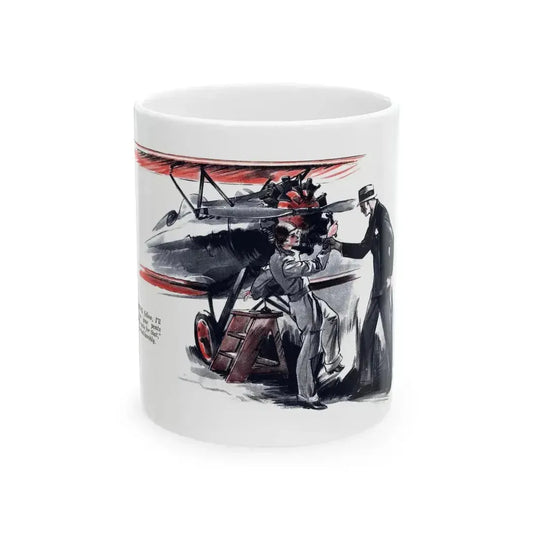 Beginning - Beyond Control (2), Liberty magazine, August 6, 1932 - White Coffee Mug 11oz - Go Mug Yourself