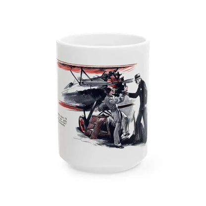 Beginning - Beyond Control (2), Liberty magazine, August 6, 1932 - White Coffee Mug 15oz - Go Mug Yourself