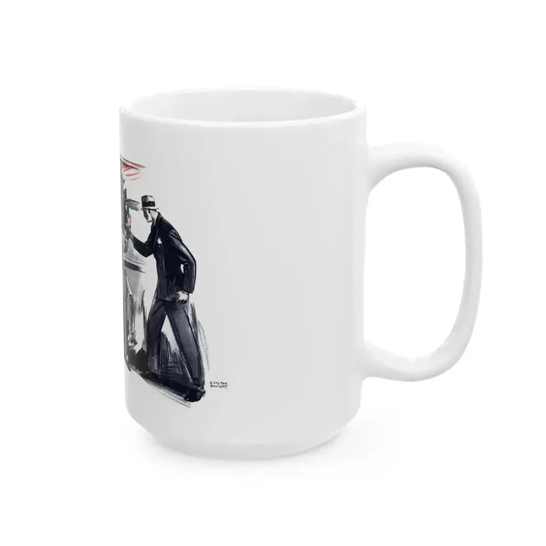 Beginning - Beyond Control (2), Liberty magazine, August 6, 1932 - White Coffee Mug - Go Mug Yourself