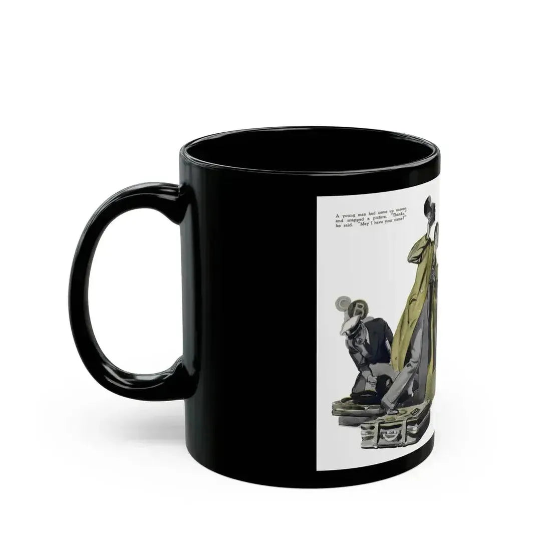 Beginning - Dark Masquerade (2), Liberty magazine, May 23, 1936 - Black Coffee Mug - Go Mug Yourself