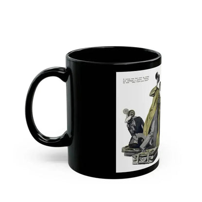 Beginning - Dark Masquerade (2), Liberty magazine, May 23, 1936 - Black Coffee Mug - Go Mug Yourself