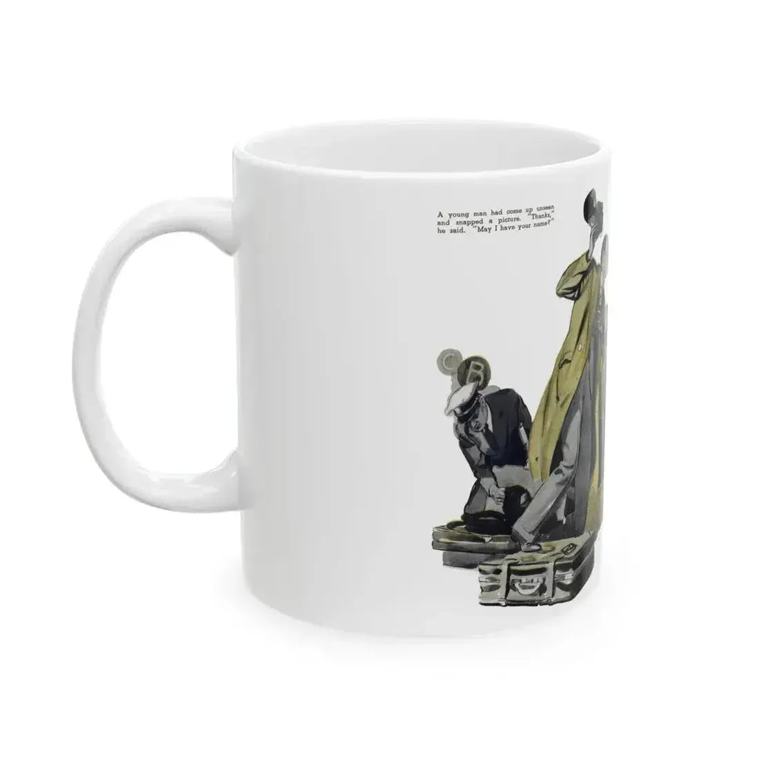 Beginning - Dark Masquerade (2), Liberty magazine, May 23, 1936 - White Coffee Mug - Go Mug Yourself