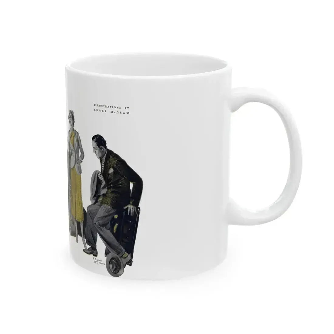 Beginning - Dark Masquerade (2), Liberty magazine, May 23, 1936 - White Coffee Mug - Go Mug Yourself