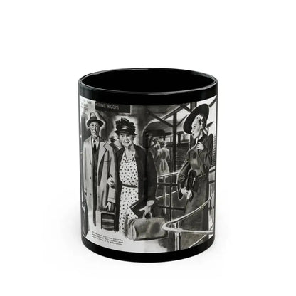 Beginning - Footsteps Behind Her, Liberty magazine, June 21, 1941 - Black Coffee Mug 11oz - Go Mug Yourself