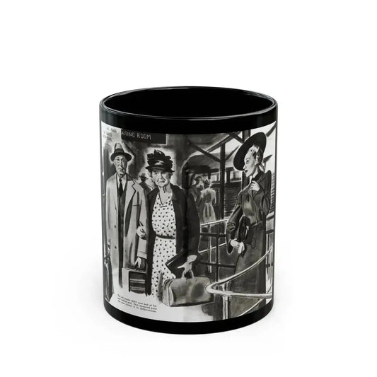 Beginning - Footsteps Behind Her, Liberty magazine, June 21, 1941 - Black Coffee Mug 11oz - Go Mug Yourself