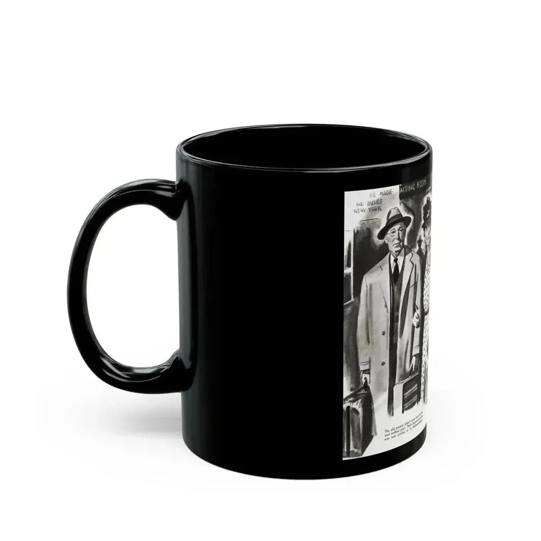 Beginning - Footsteps Behind Her, Liberty magazine, June 21, 1941 - Black Coffee Mug - Go Mug Yourself