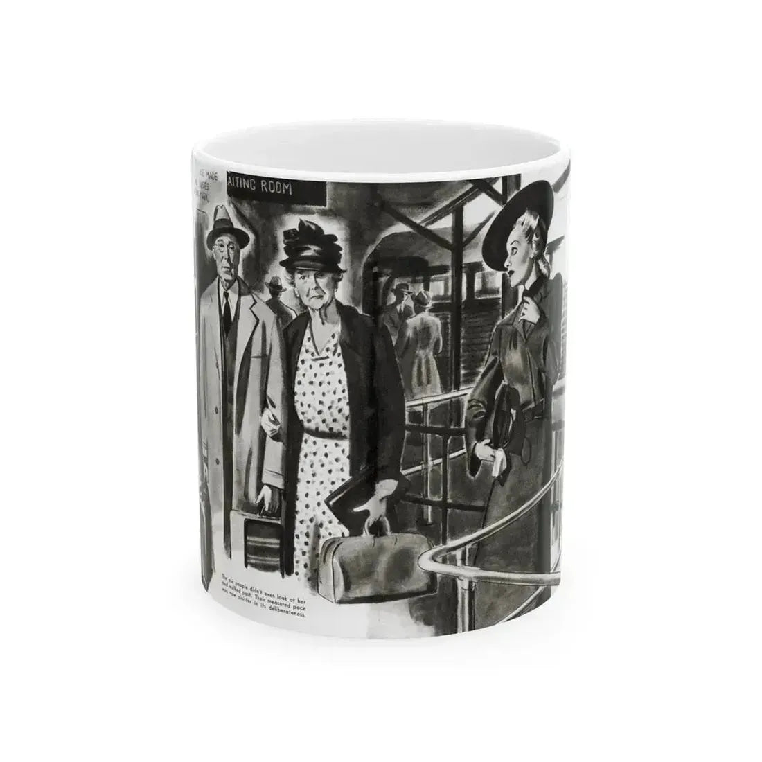 Beginning - Footsteps Behind Her, Liberty magazine, June 21, 1941 - White Coffee Mug 11oz - Go Mug Yourself
