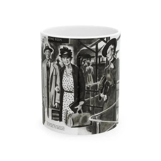 Beginning - Footsteps Behind Her, Liberty magazine, June 21, 1941 - White Coffee Mug 11oz - Go Mug Yourself
