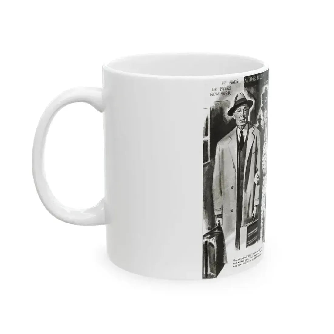 Beginning - Footsteps Behind Her, Liberty magazine, June 21, 1941 - White Coffee Mug - Go Mug Yourself