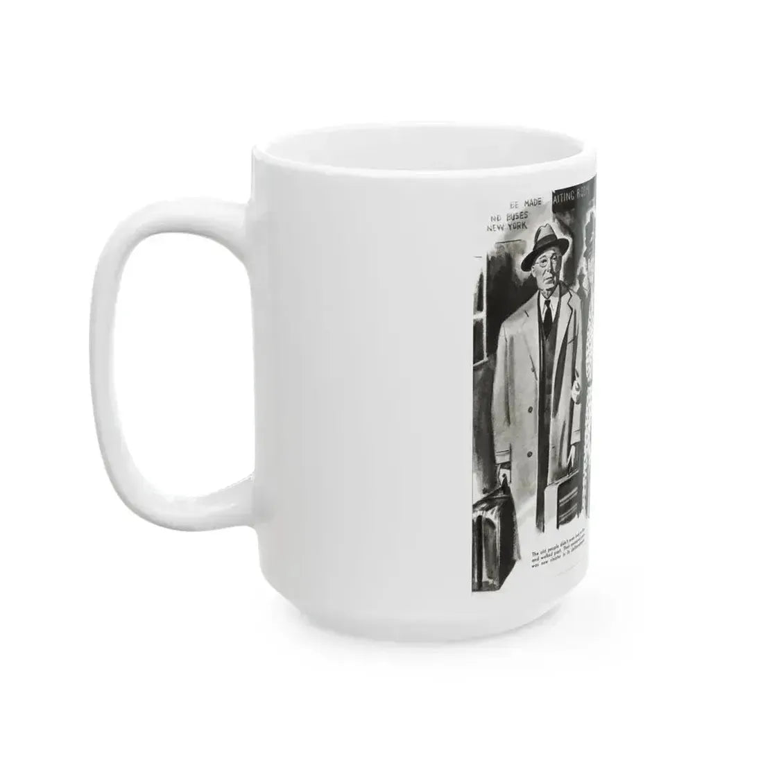 Beginning - Footsteps Behind Her, Liberty magazine, June 21, 1941 - White Coffee Mug - Go Mug Yourself