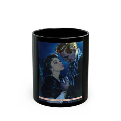 Beginning Of Love by Jane Freeland, Woman magazine, 1956 - Black Coffee Mug 11oz - Go Mug Yourself