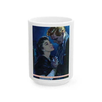 Beginning Of Love by Jane Freeland, Woman magazine, 1956 - White Coffee Mug 15oz - Go Mug Yourself