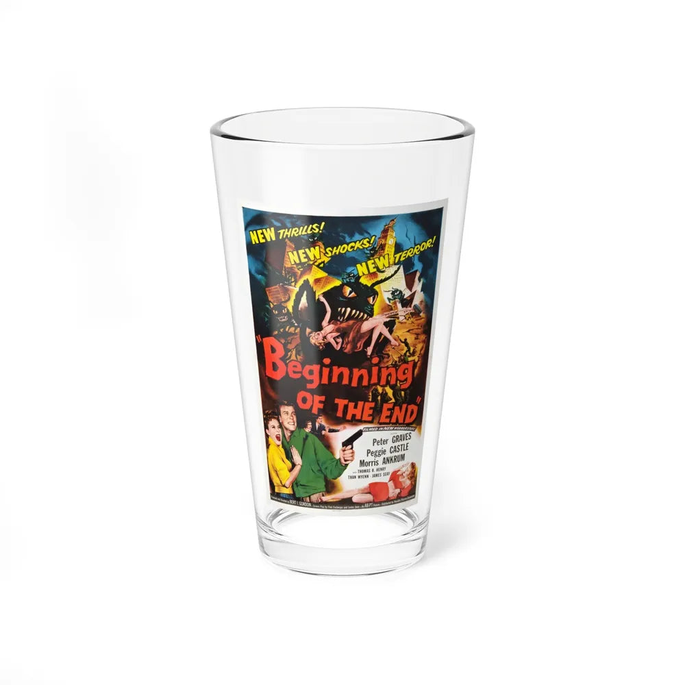 BEGINNING OF THE END (3) 1957 Movie Poster - Pint Glass 16oz-16oz-Go Mug Yourself