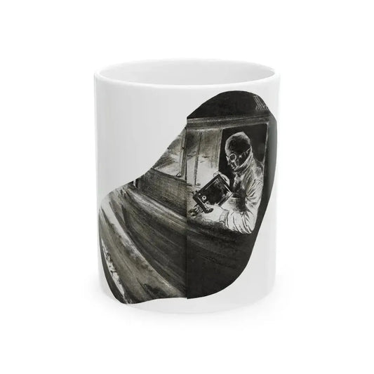 Beginning - Rockaby Brady (2), Liberty magazine, December 3, 1938 - White Coffee Mug 11oz - Go Mug Yourself